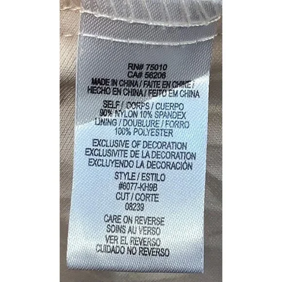 City Triangles Ivory Lace Floral Applique High-Low Sleeveless Dress Size 4 - Picture 7 of 8